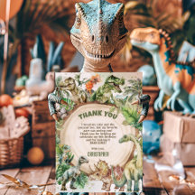 Koele dinosaurussen groen dino-mite verjaardagsfee