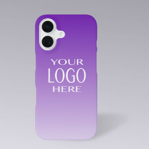 Koele DIY kleurverloop Uw Logo-vervanger iPhone 16 Hoesje