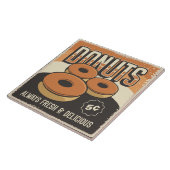 Koele donut retro tegeltje (Zijkant)