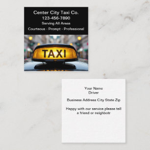 Koele Eenvoudige Taxi Visitekaartjes