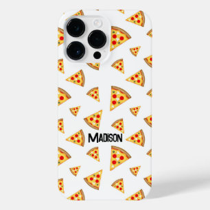 Koele en leuke pizza plakjes patroon Aangepaste na iPhone 14 Pro Max Hoesje