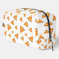 Koele en leuke pizza plakjes patroon wit