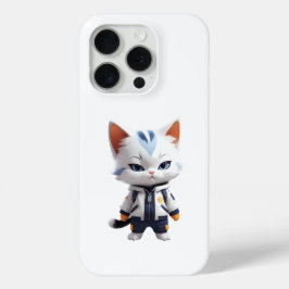 Koele en Schattige kattenillustratie iPhone 15 Pro Case