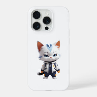 Koele en Schattige kattenillustratie iPhone 15 Pro Hoesje