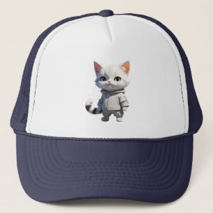 Koele en Schattige kattenillustratie Trucker Pet