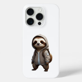 Koele en Schattige luiaard illustratie iPhone 15 Pro Case
