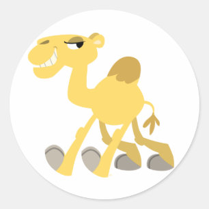 Koele en Schattigee Cartoon Camel Sticker