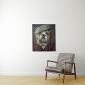 Koele Engelse Bulldog Smoking Pipe Wandkleed (In situ)