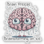 Koele Gedachten: Brain Freeze Sticker (Voorkant)