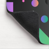 Koele geometrische gradiënt achtergrond Zwart groe Muismat (Hoek)