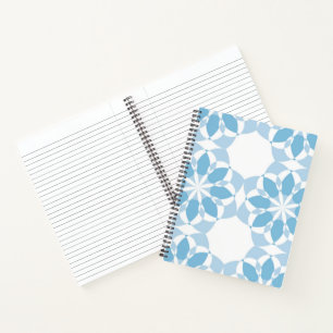 Koele, girale, moderne, trendmatige, unieke bloem notitieboek