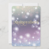 Koele glitter elegante String lichten gouden schit Kaart (Achterkant)