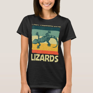 Koele hagedis voor mannen Vrouwen Reptiel Dierhage T-shirt