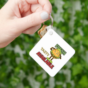 Koele hamburger sleutelhanger