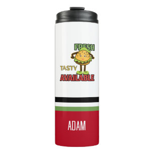 Koele hamburger thermosbeker