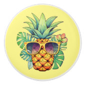 Koele Hawaïaanse ananas Keramische Knop (Voorkant)