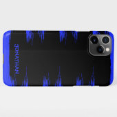 Koele Heldere Blauwe de Slag van de Verfborstel Do iPhone Hoesje (Achterkant horizontaal)