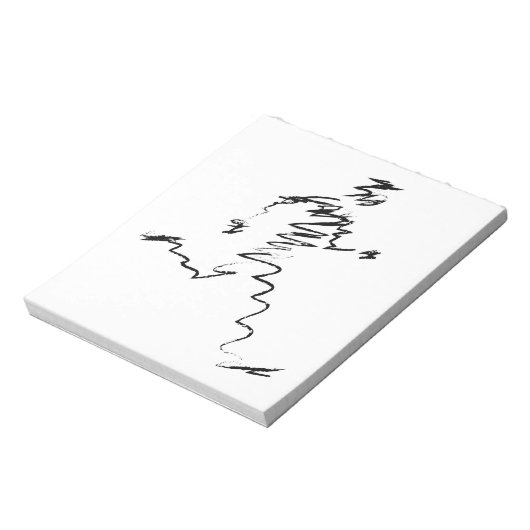 Koele illustratie van de looppas notitieblok (Gedraaid)