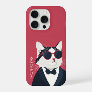 Koele kat in de stad iPhone / iPad hoesje iPhone 15 Pro Hoesje