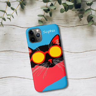 Koele Kat met Zonnebril iPhone 11 Pro Hoesje