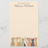 Koele katten briefpapier (Voorkant)