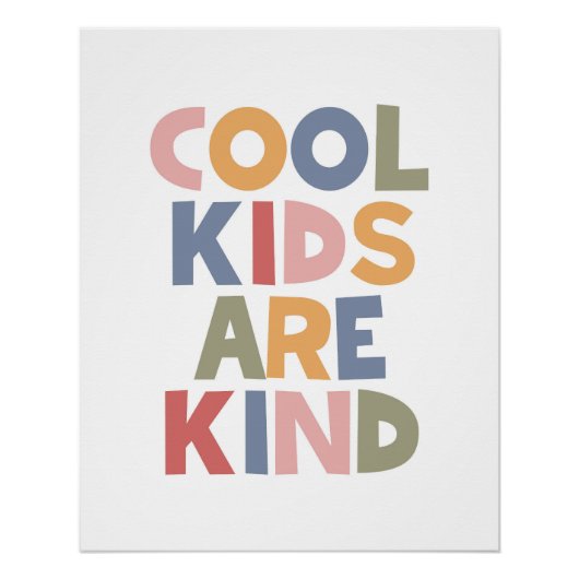 Koele Kinderen zijn vriendelijk Perfect Poster (Voorkant)