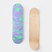 Koele Kleurrijke Vloeibare Kunst Leuk Skateboard (Voorkant)