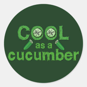 Koele komkommer stickers