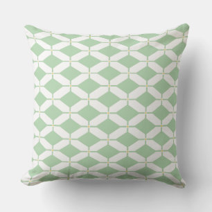 Koele lime groene diamant kussen