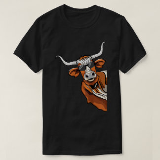 Koele Longhorn Cowboy Zonnebril Western Texas T-shirt