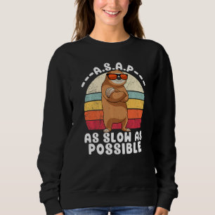 Koele luiaard zo langzaam mogelijk retro luiaard trui