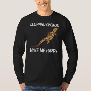 Koele Luipaardgekko voor mannen vrouwen Kleine Din T-shirt