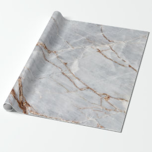 Koele moderne grijze gouden marmeren steen textuur cadeaupapier