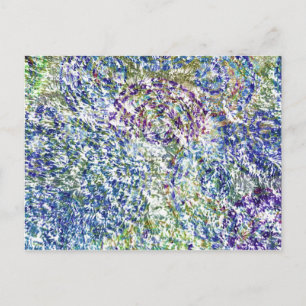 Koele, moderne, kleurrijke abstracte achtergrond briefkaart
