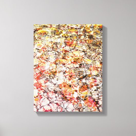 Koele, moderne, kleurrijke abstracte achtergrond canvas afdruk (Voorkant)