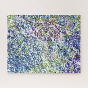 Koele, moderne, kleurrijke abstracte achtergrond legpuzzel