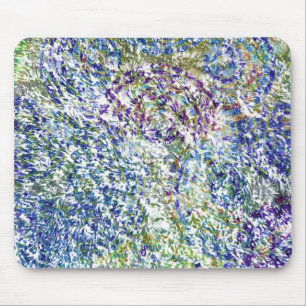 Koele, moderne, kleurrijke abstracte achtergrond muismat