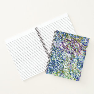 Koele, moderne, kleurrijke abstracte achtergrond notitieboek