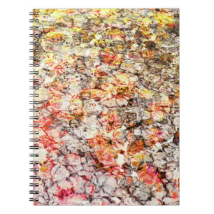 Koele, moderne, kleurrijke abstracte achtergrond notitieboek