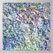 Koele, moderne, kleurrijke abstracte achtergrond poster (Voorkant)