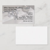 Koele Moderne Loodgieter Sink Kraan Visitekaartjes (Voorkant / Achterkant)