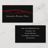 Koele moderne minimalistische auto visitekaartje (Voorkant / Achterkant)