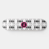 Koele Monogram Sterren en Moon Polka Dot Skateboard (Horizontaal)