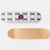 Koele Monogram Sterren en Moon Polka Dot Skateboard (Horizontaal)