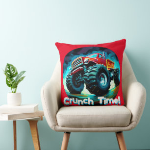 Koele Monster Truck Crunch Tijd Kussen