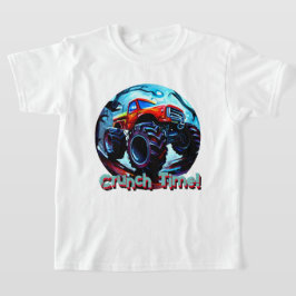 Koele Monster Truck Crunch Tijd T-shirt