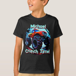 Koele Monster Truck Crunch Tijd T-shirt