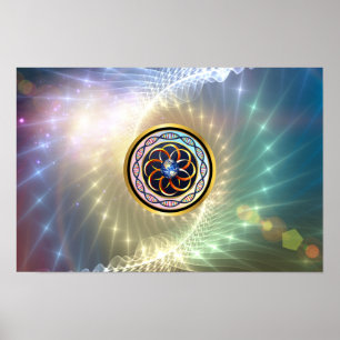 Koele muurkunst voor woonkamer en interieur poster