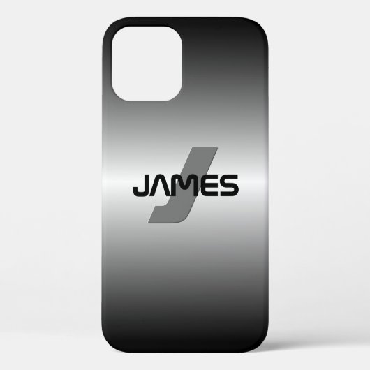 Koele  Naam & Monogram Case-Mate iPhone Case (Achterkant)