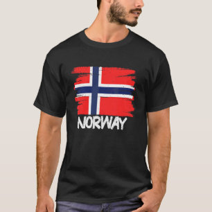 Koele Noorse vlag T-shirt